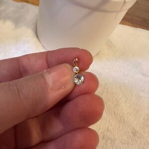 Aquamarine pendant- metal is 14k gold